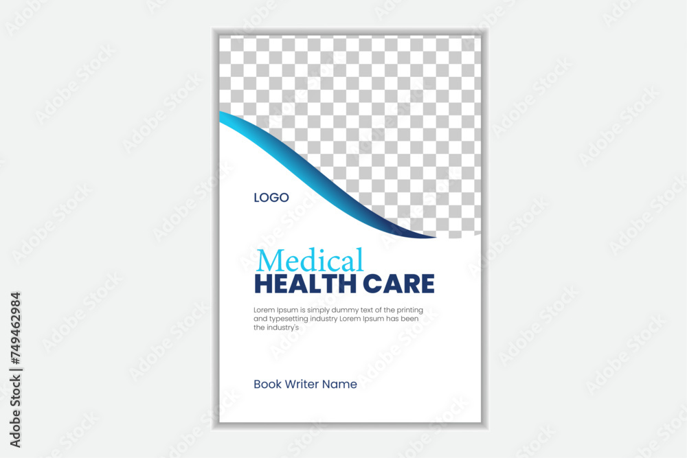 Obraz premium creative unique modern book cover design template advertisement corporate design.