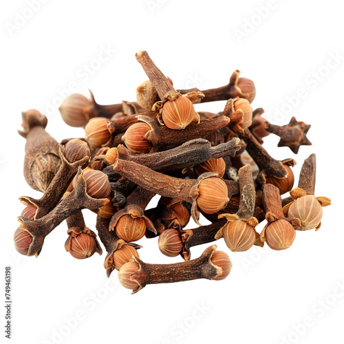cloves isolated on transparent background 