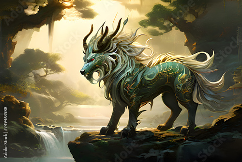 Kirin/Qilin (Chinese mythology - auspicious mythical hooved chimerical creature)
Generative AI