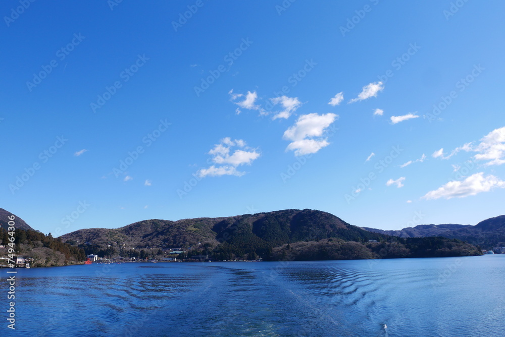 lake and mountains