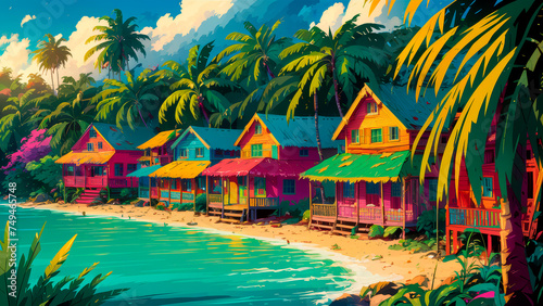 Bungalows by the sea