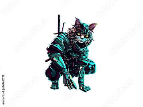 Samurai ninja cat © Khawla
