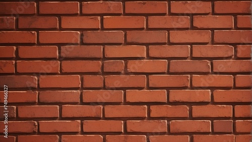 Urban Brown Brick Wall Background. AI Generated 