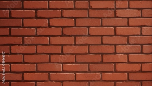 Vintage Brown Brick Wall Background Texture. AI Generated 