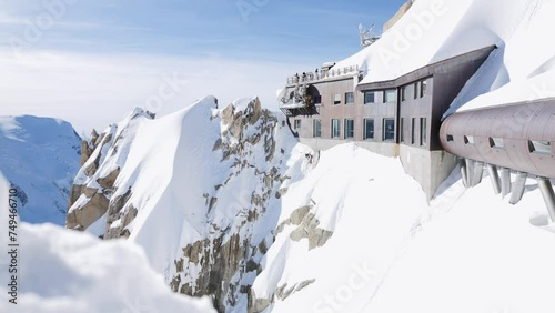 High mountain station Aguille du Midi in Chamonix