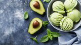 vegetarian avocado ice cream