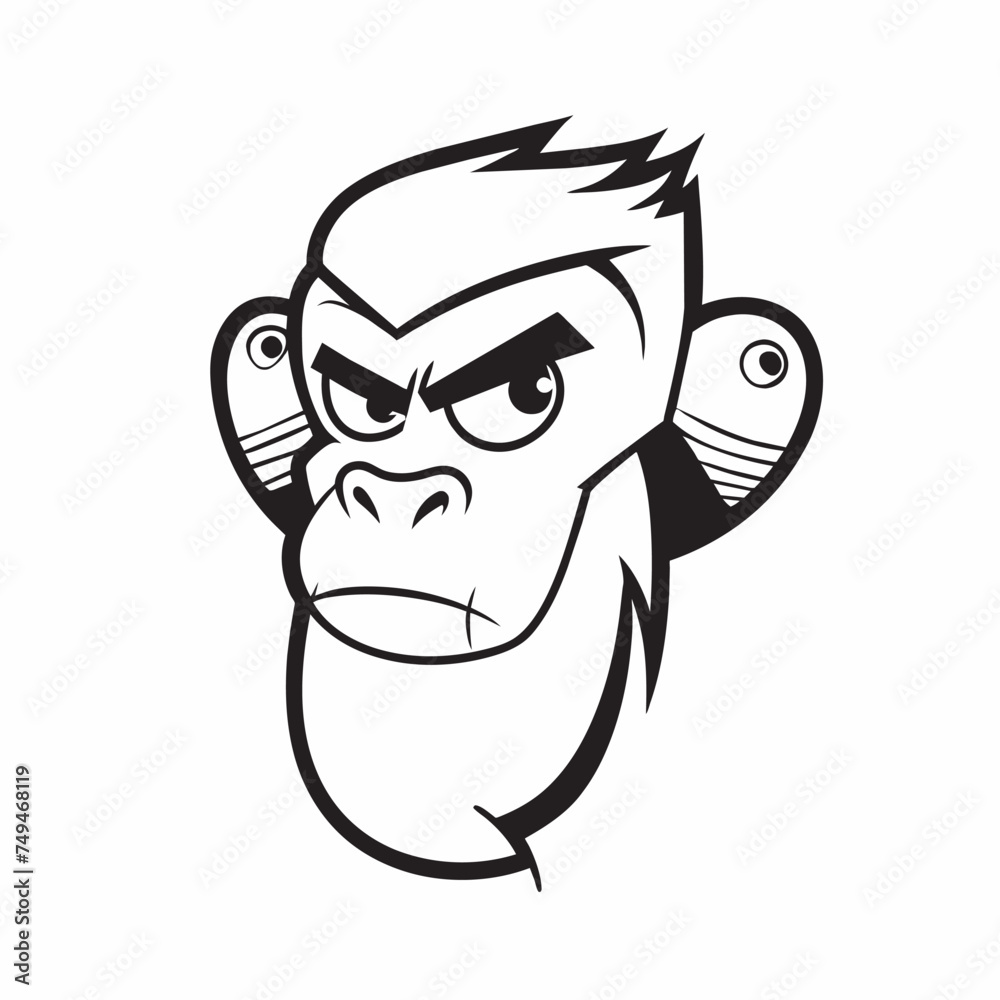 Silverback Gorilla Sitting Isolated On White Background
Silverback Gorilla Sitting Isolated On White Background