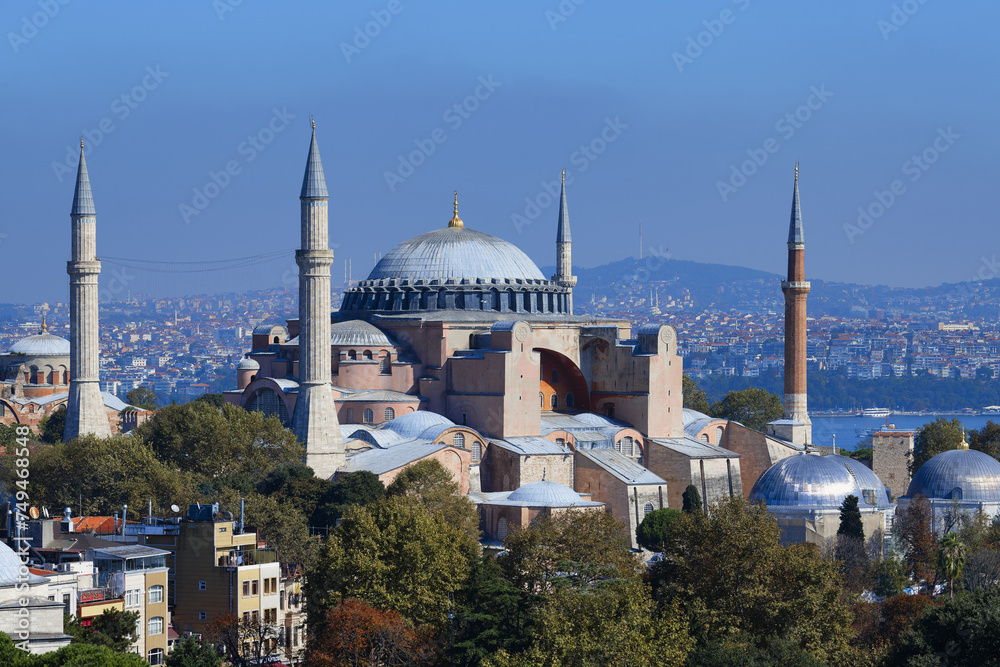 Fototapeta premium Hagia Sophia Mosque, Istanbul, Turkey