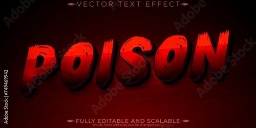 Poison Blood Text Effect Editable Vintage Scary Text Style