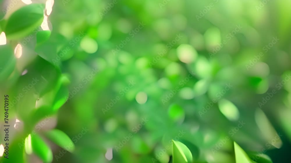 Green Leaves Floating in the Air Generative AI Green Leaves Floating in the Air Generative AI