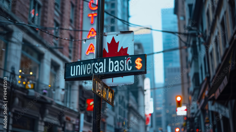 Obraz premium Universal basic income 