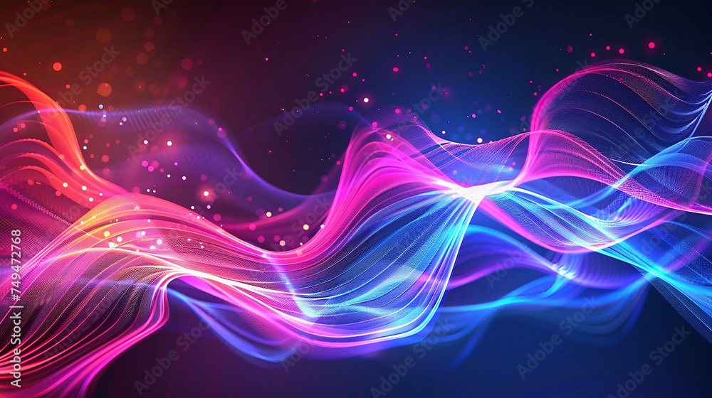 abstract background design ,wave line background design