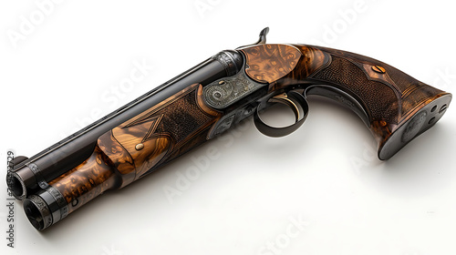 Shotgun 12 gauge isolated background photo