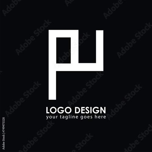 PU PU Logo Design, Creative Minimal Letter PU PU Monogram