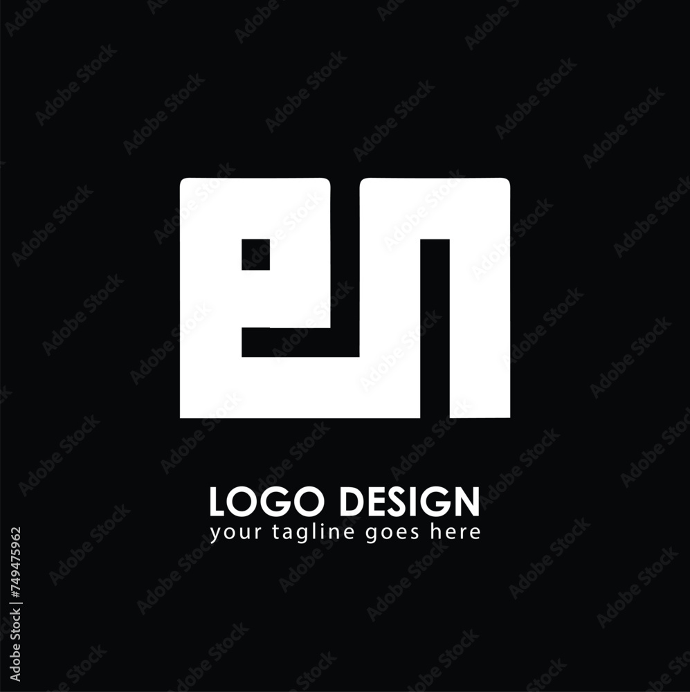 PN EN Logo Design, Creative Minimal Letter EN PN Monogram PN EN Logo Design, Creative Minimal Letter EN PN Monogram