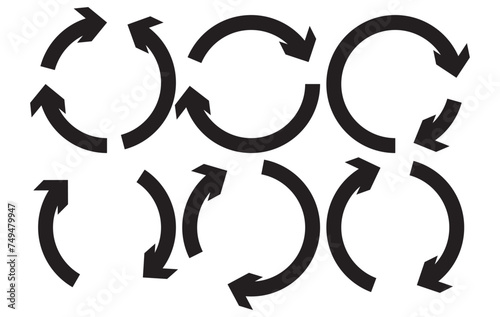 Circular, circle arrow, pointer vector illustration