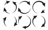 Circular, circle arrow, pointer vector illustration