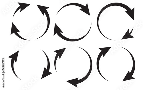 Circular, circle arrow, pointer vector illustration