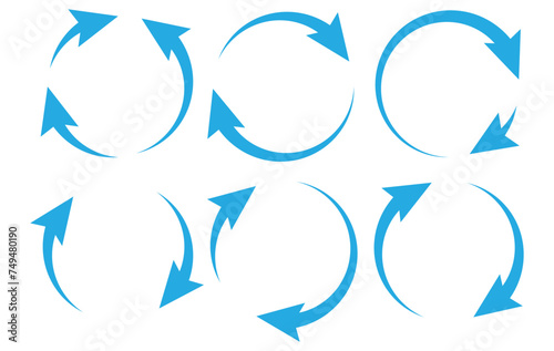 Circular, circle arrow, pointer vector illustration