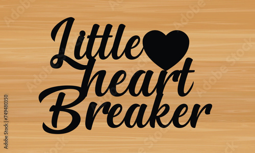 Little heart breaker metal wall art