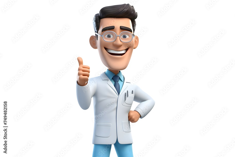 3d avatar of a dentist, doctor, medical staff 3d avatar of a dentist, doctor, medical staff