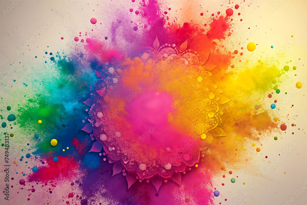 Fototapeta premium Festival of colors Holi background 