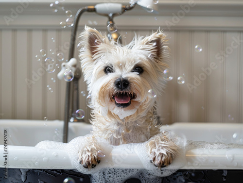 WESTIE_DOG_bathing