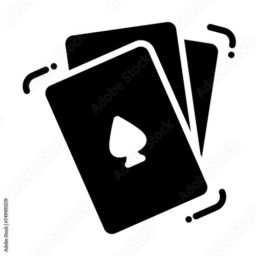 Card game icon. Icon about hobbies