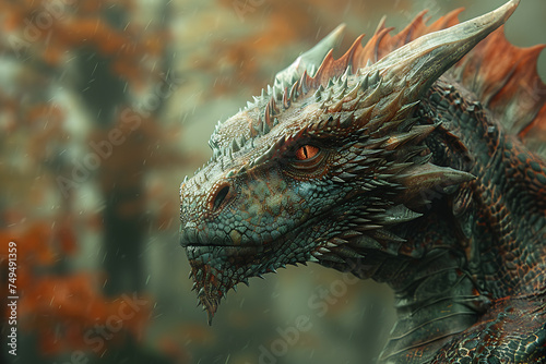 closeup of dragon