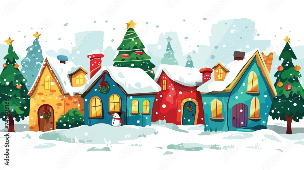 Christmas design  vector illustration isolated on white