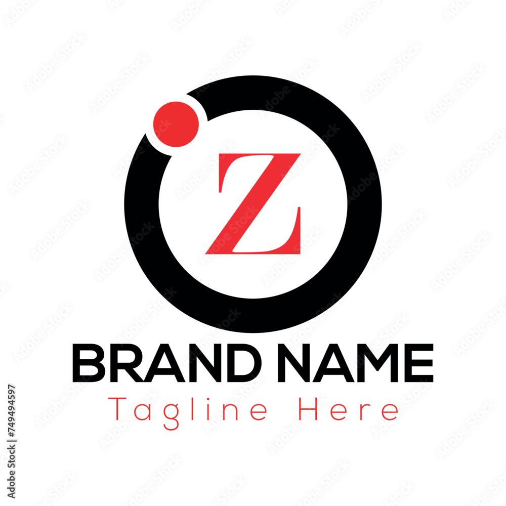 Fotografie Abstract Z letter modern initial lettermarks logo design