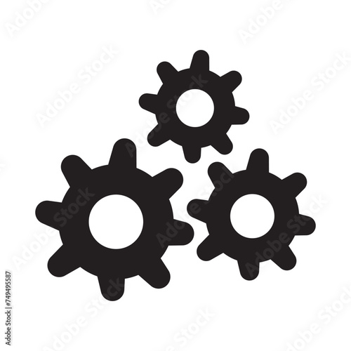 Gear vector icon. Web design icon. Gears and cogs symbol. Cog wheels icon. Cogs circle illustration. Gear wheel logo. Vector EPS10