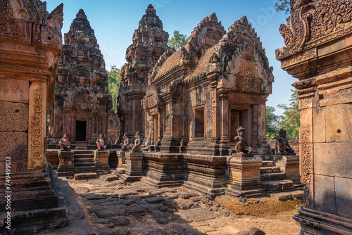 Banteay Srei Hindu Temple located in the area of Angkor Wat, Cambodia