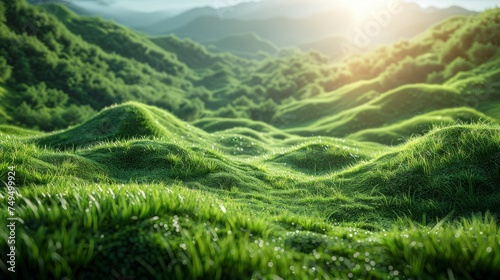 Landscapes filled with greenery