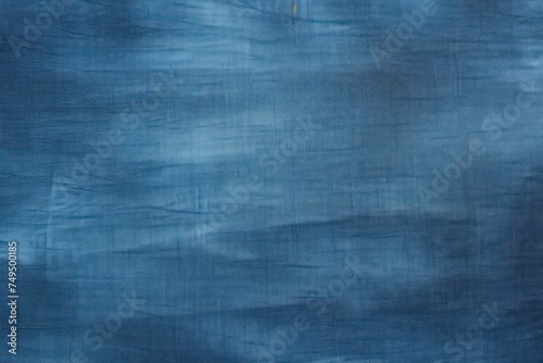 Blue abstract background on canvas texture jean photo