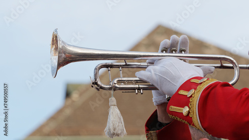 trumpet player at carnival © djenev