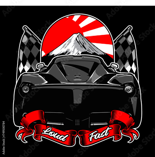 sports car vector for graphic design