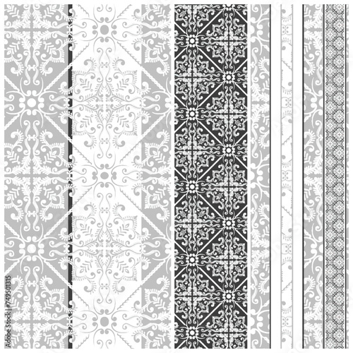  Damask seamless pattern element Designs classical luxury old fashioned damask ornament royal victorian seamless 