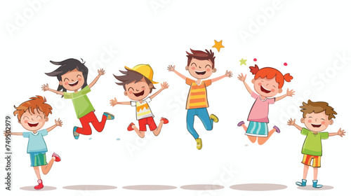 Happy children design vector illustration eps10 graphic