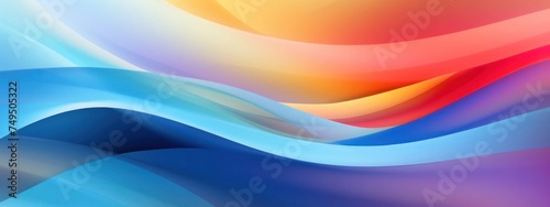 Close Up of Colorful Background With Waves Generative AI