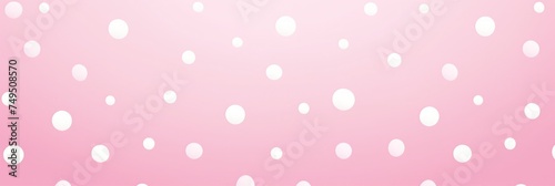 white polka dots on pink background