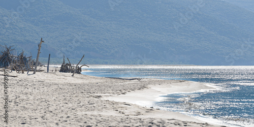 views of the beach inside the Parco dell'Uccellina, Grosseto, Tuscany, Italy