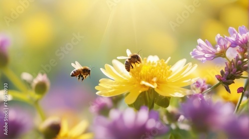 A Symphony for the Eyes: Spring Flowers & Bees Come Alive in a Bokeh Wonderland