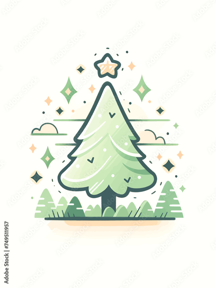 Christmas Tree Vector: The Holiday Spirit Is Upon Us This X-Mas! Merry Celebrations! Santa Claus Christmas Tree Vector: The Holiday Spirit Is Upon Us This X-Mas! Merry Celebrations! Santa Claus