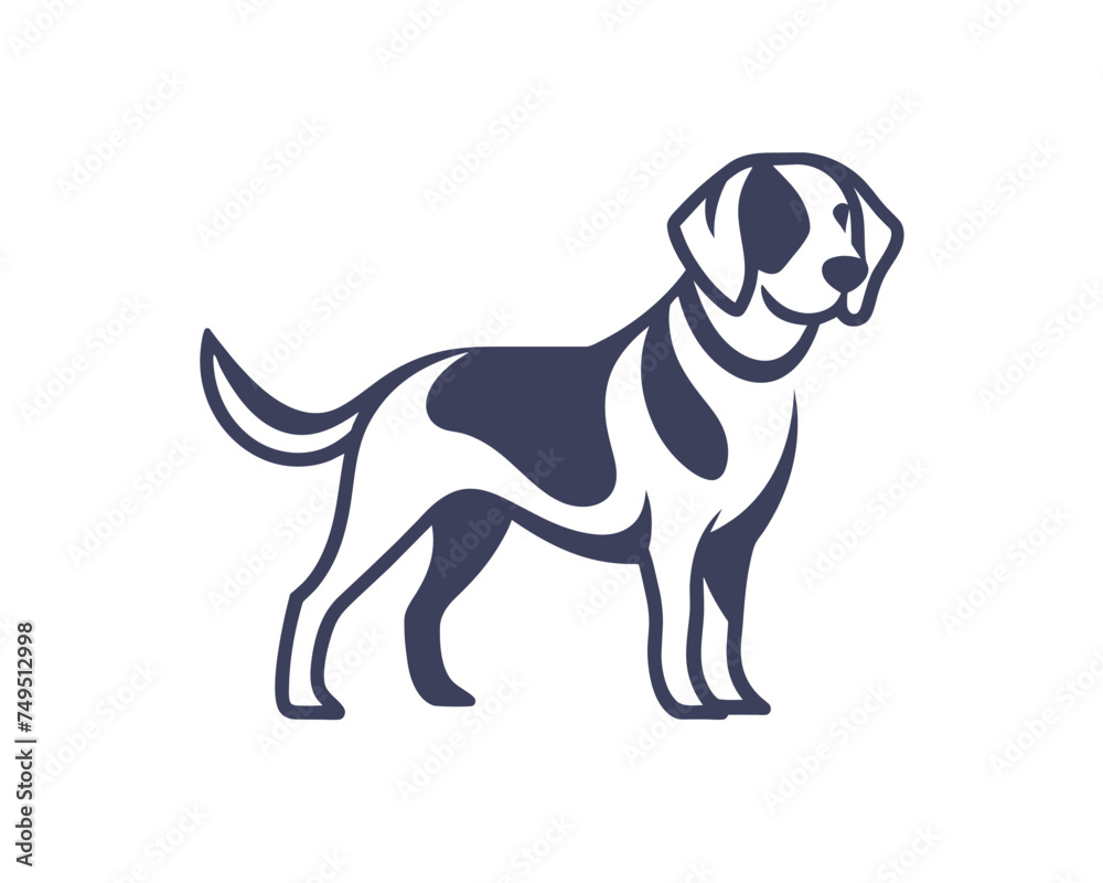 Pet dog icon symbol template for graphic and web design collection logo vector illustration