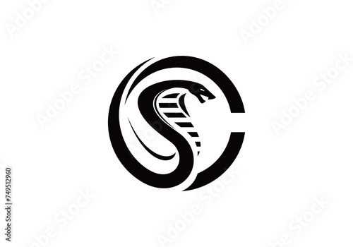 modern logo of Cobra, Great combination of Cobra symbol with letter C as initial of Cobra itself. photo