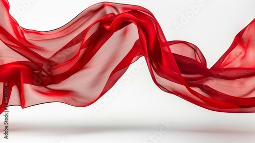 Elegant red silk fabric texture for delicate background design and textile patterns