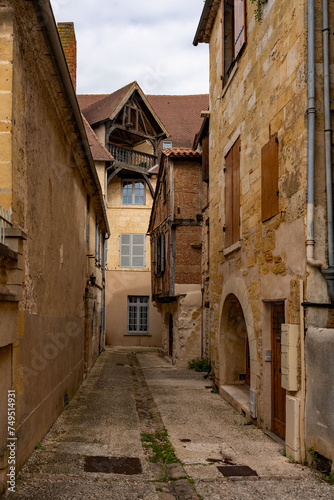 Gasse in der Altstadt von Bergerac, Nouvelle-Aquitaine, Frankreich