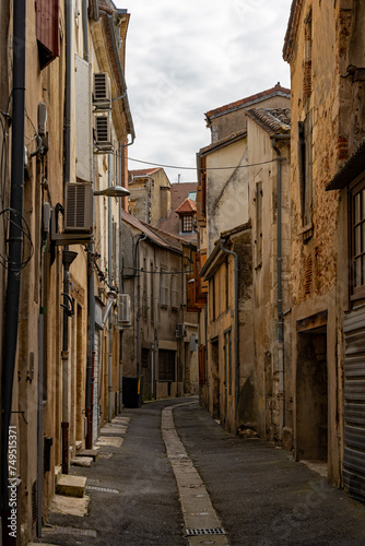 Gasse in der Altstadt von Bergerac  Nouvelle-Aquitaine  Frankreich