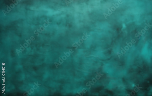 Abstract blurred background for portrait photo. Emerald green portrait backdrop for studio.